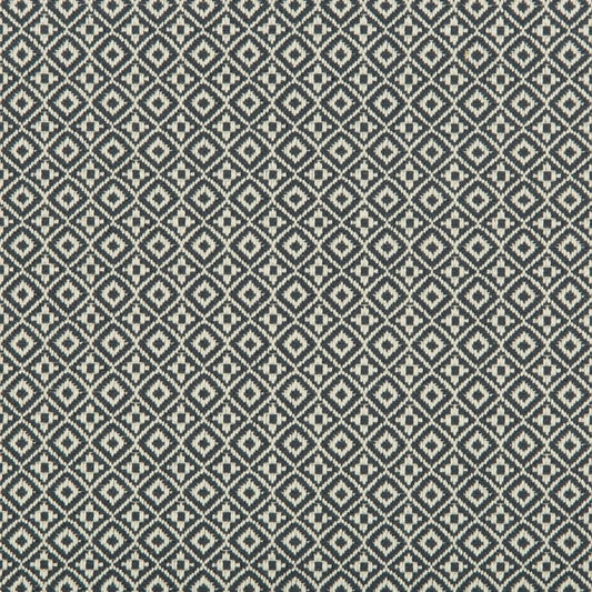 View 35403.21.0 Attribute Grid Denim Diamond White by Kravet Design Fabric
