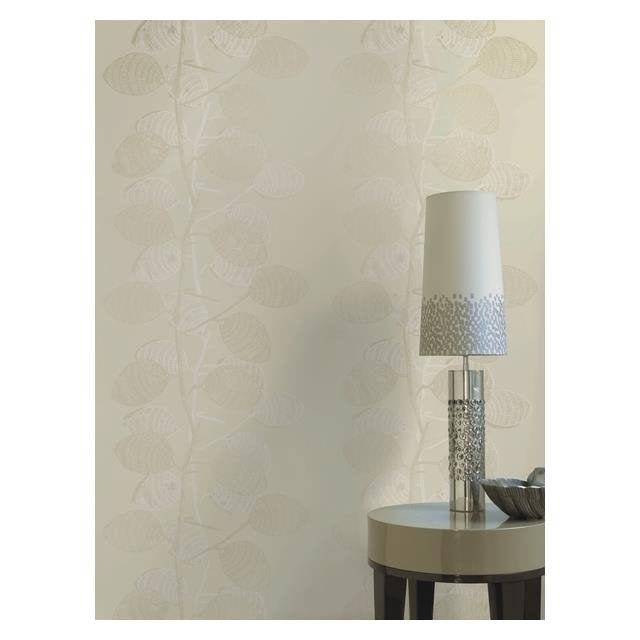 Buy WW-268477 Cosy White Yellow Leaves by Washington Wallpaper