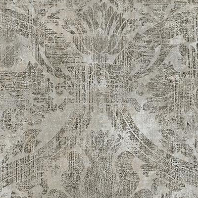 Looking 2945-2755 Warner Textures X Abigail Grey Damask Grey by Warner Wallpaper