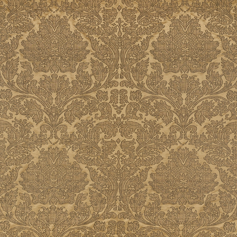 Purchase sample of 71482 Belice Damasco, Antique Gold by Schumacher Fabric