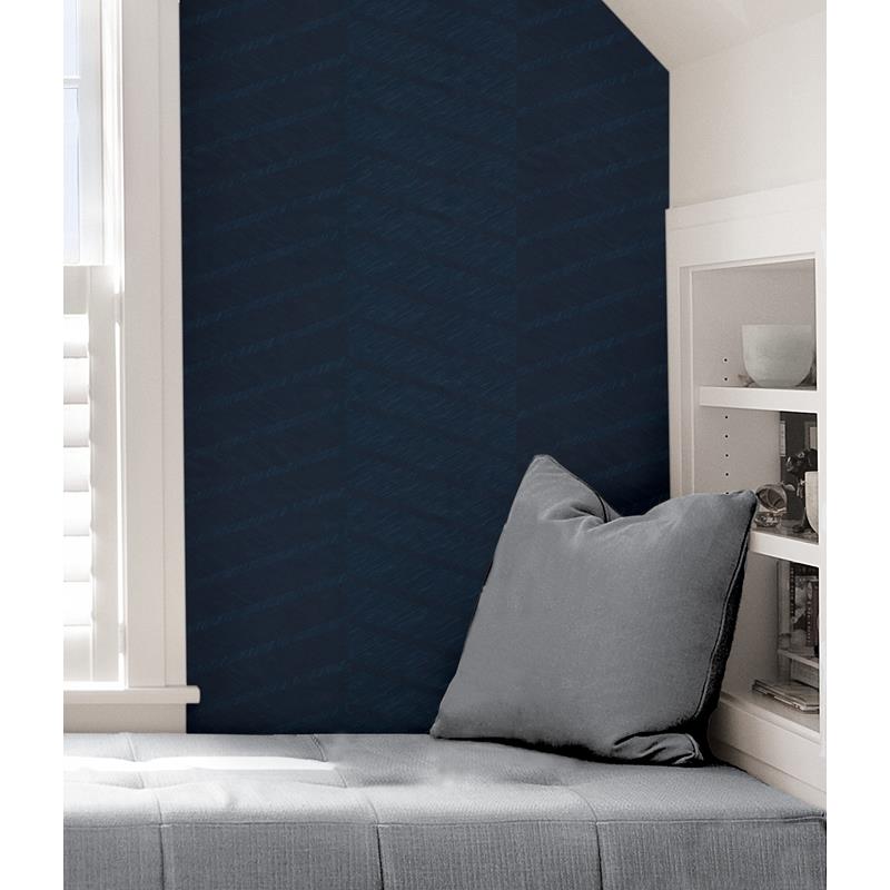 SLS3979 Scott Living Indigo Wayward Peel &amp; Stick Wallpaper by NuWallpaper5