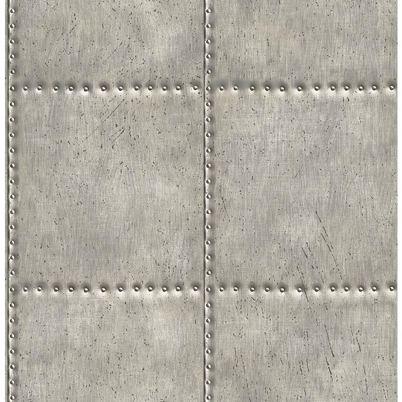 Sample 2922-22343 Trilogy, Hale Pewter Sheet Metal by A-Street Prints Wallpaper