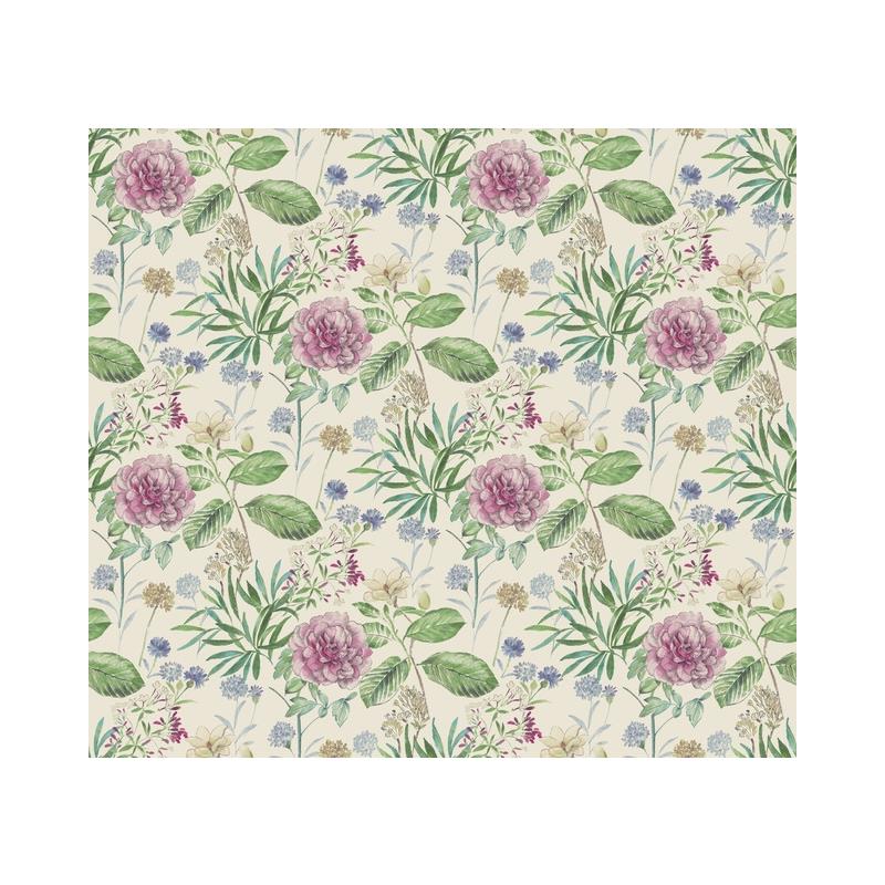Sample TL1917 Handpainted Traditionals, Midsummer Floral Pink York Wallpaper