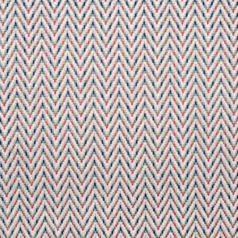 View F2340 Blossom Pink Chevron Greenhouse Fabric