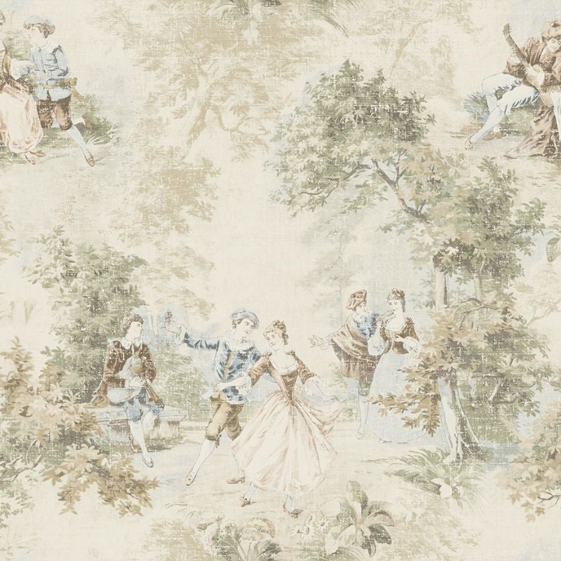Sample MV82302 Vintage Home 2 Toile Wallquest