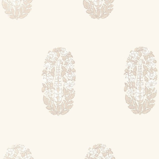 Select 5005310 Askandra Flower Oyster Schumacher Wallpaper