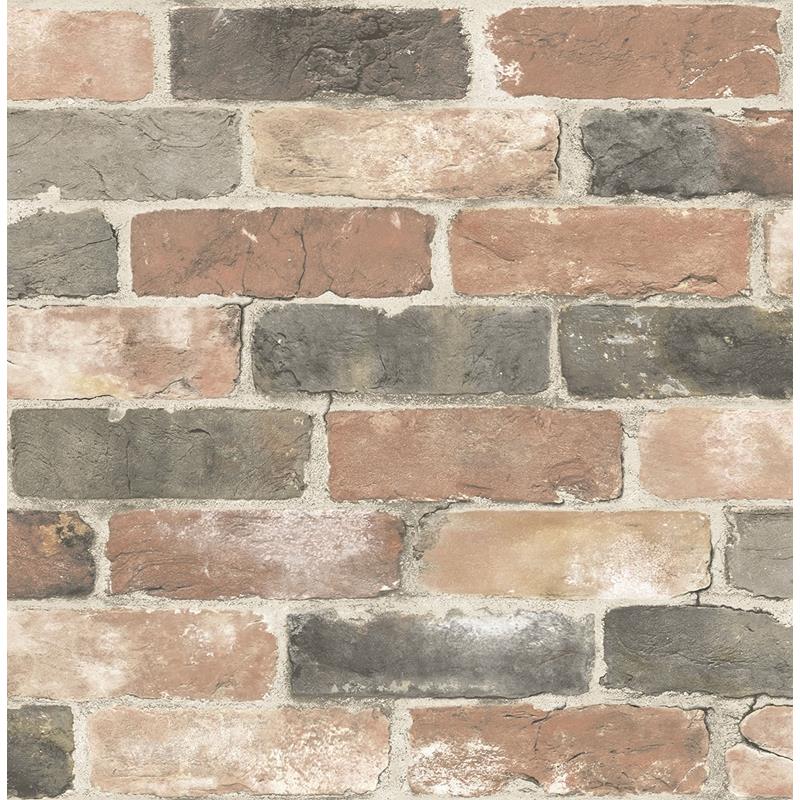 Sample 2922-22320 Trilogy, Rustin Red Reclaimed Bricks by A-Street Prints Wallpaper
