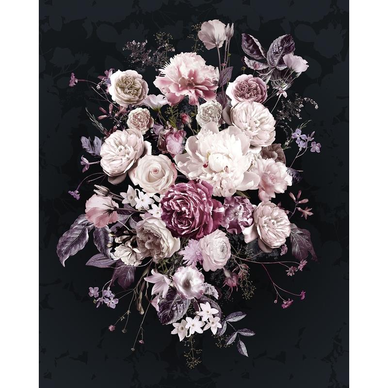 X4-1018 Colours  Bouquet Noir Wall Mural by Brewster,X4-1018 Colours  Bouquet Noir Wall Mural by Brewster2