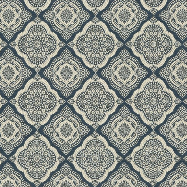 Shop 34742.5.0  Medallion/Motif Dark Blue by Kravet Contract Fabric