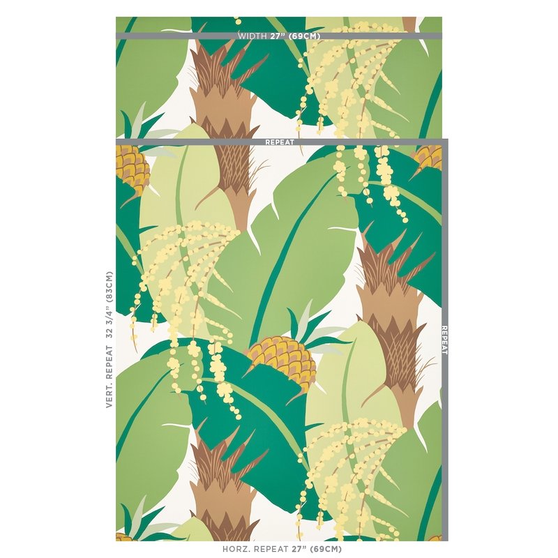 Buy 5009173 Ananas Palm Schumacher Wallpaper