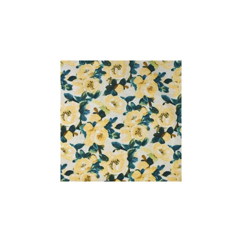 Order S3621 Lemon Yellow Floral Greenhouse Fabric