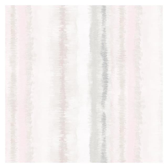 Select FW36809 Fresh Watercolors Pink Frequency Stripe Wallpaper in Grey Pink & Beige by Norwall Wallpaper