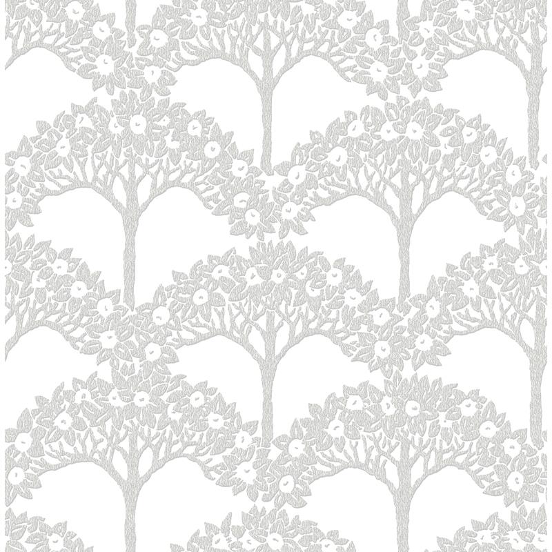 Select 2970-26110 Revival Dawson Light Grey Magnolia Tree Wallpaper Light Grey A-Street Prints Wallpaper
