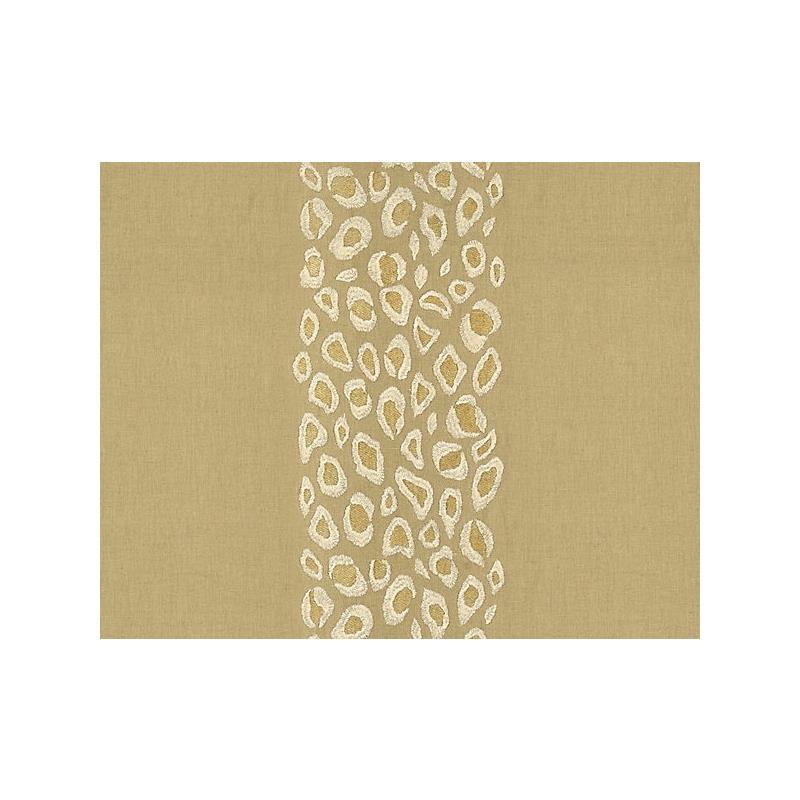Sample SC 000327255 Catwalk Embroidery, Desert by Scalamandre   Fabric