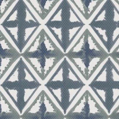 WTP4015.WT.0 Diamond Block Blue Ink Geometric Winfield Thybony Wallpaper