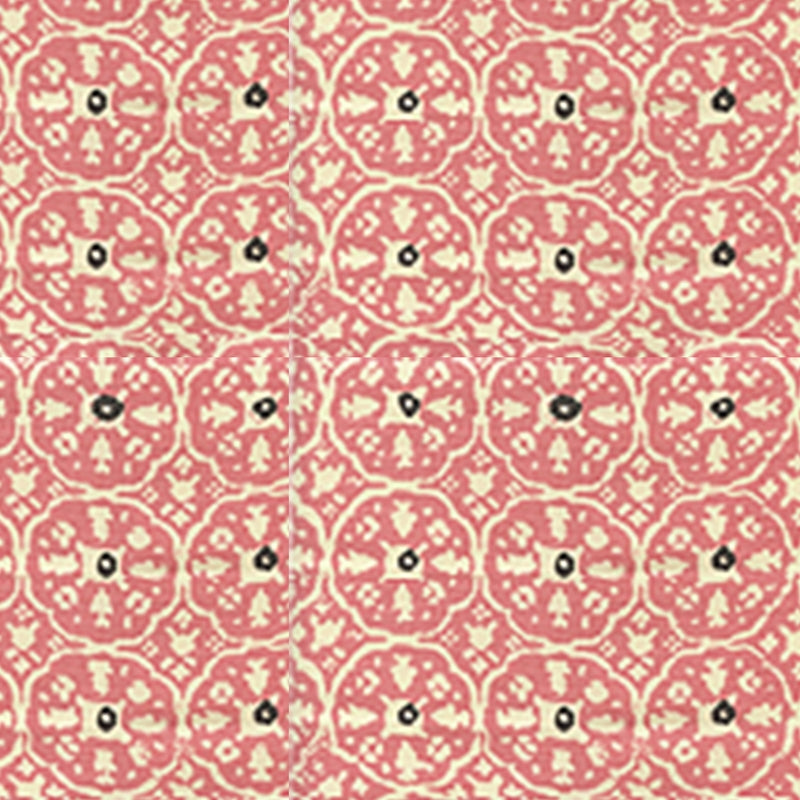 Sample 149-42WP Nitik Ii, Apricot Brown on Almost White by Quadrille Wallpaper