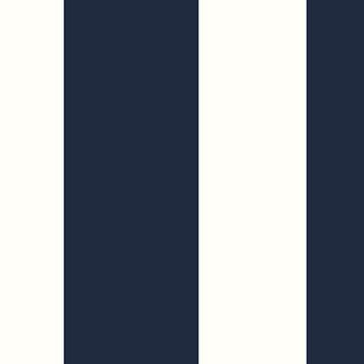 Order LN20402 Luxe Haven Designer Stripe Midnight Blue & White by Lillian August Wallpaper