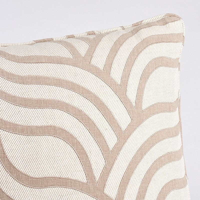 So7950006 Axis Velvet 22" Pillow Fawn By Schumacher Furniture and Accessories 1,So7950006 Axis Velvet 22" Pillow Fawn By Schumacher Furniture and Accessories 2