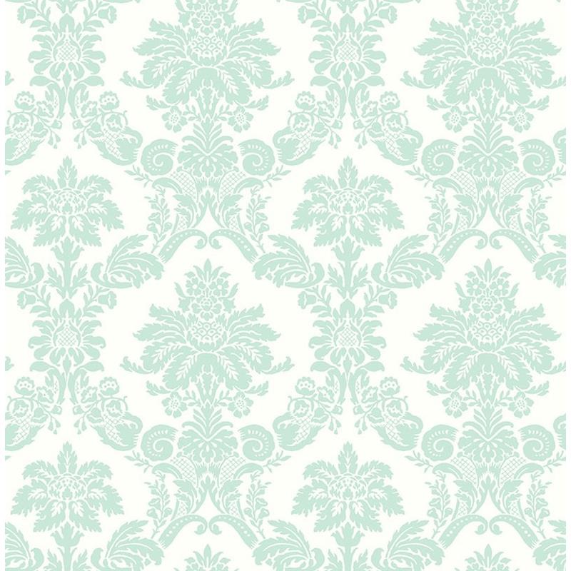 Select FA40904 Playdate Adventure Green Damask by Seabrook Wallpaper