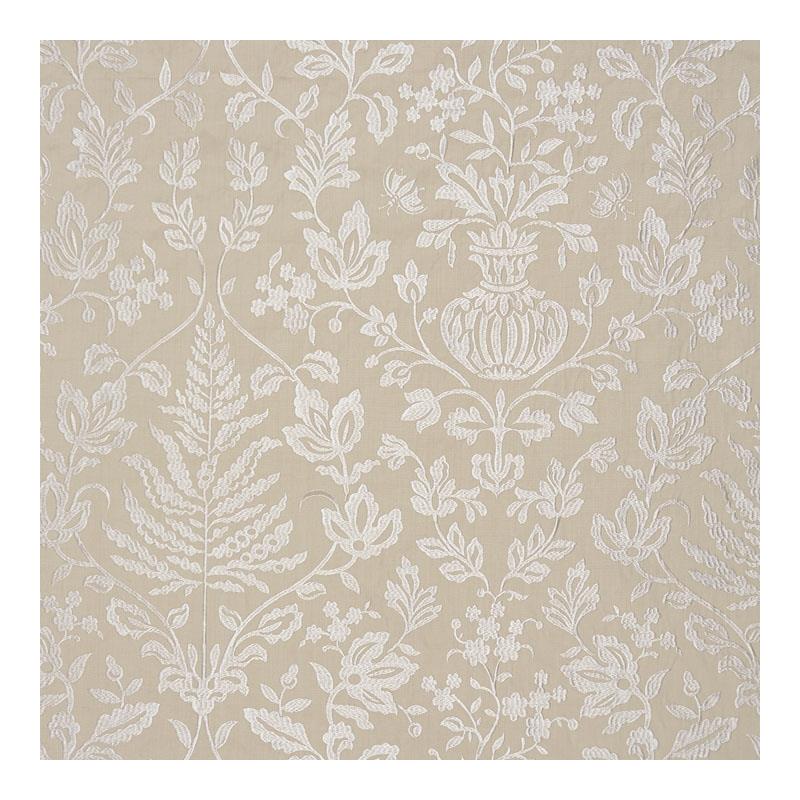 Sample 27032-001 Shalimar Embroidery, Sand by Scalamandre Fabric (SC 000127032)