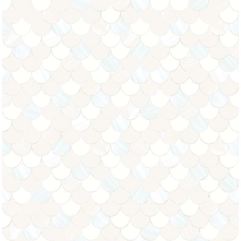 Sample TA20904 Tortuga, Blue, Fish Scales by Seabrook Wallpaper