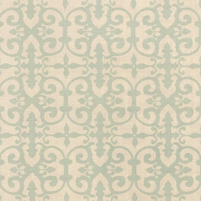 Purchase sample of FERN003 Ferne Park, Aqua by Schumacher Fabric