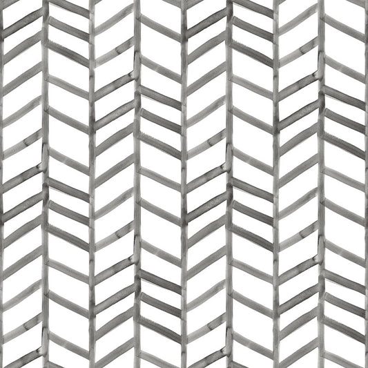 Purchase 3124-13924 Thoreau Fletching Black Geometric Wallpaper Black by Chesapeake Wallpaper