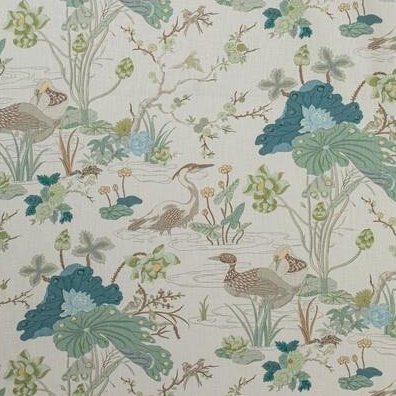 Purchase 2020198.1323 Luzon Print Jade Botanical Florals by Lee Jofa Fabric