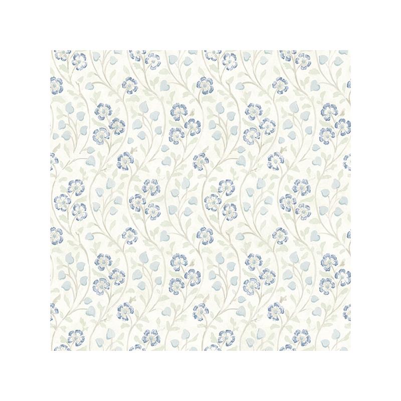 Sample 3119-13052 Kindred, Patsy Blue Floral by Chesapeake Wallpaper