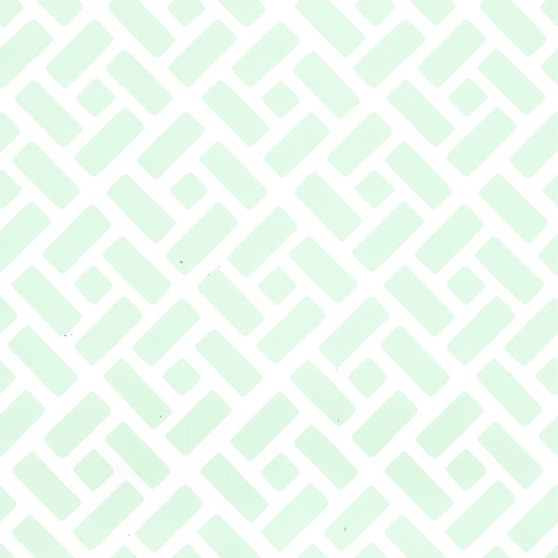 Sample 6990WP-03 Edo, Celadon on Almost White by Quadrille Wallpaper
