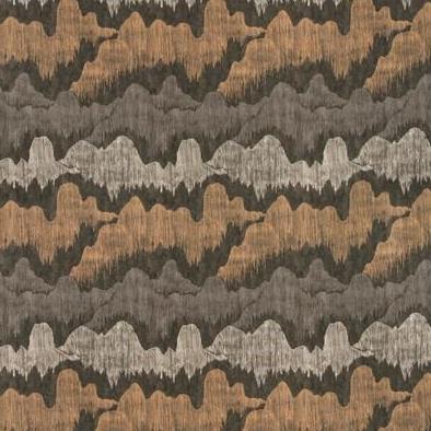 Select GWF-3755.811.0 Cascadia Black Modern Chinoiserie by Groundworks Fabric