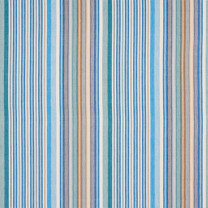 Purchase sample of 80821 Ripple Hand Woven Stripe, Surf by Schumacher Fabric