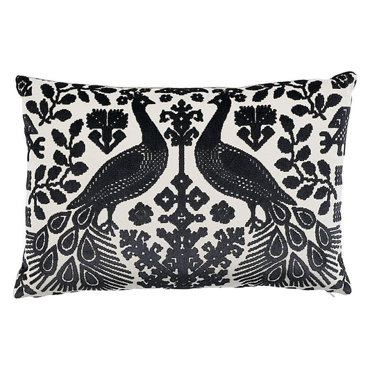 So17583027 Moorea Pillow Lava Black By Schumacher Furniture and Accessories 1,So17583027 Moorea Pillow Lava Black By Schumacher Furniture and Accessories 2