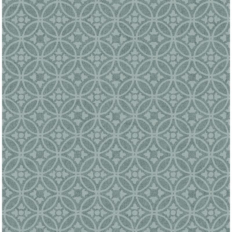 Purchase 2970-26133 Revival Larsson Teal Ogee Wallpaper Teal A-Street Prints Wallpaper