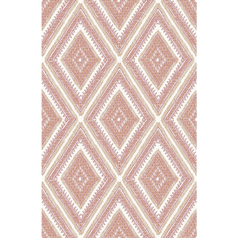 Sample 2969-26015 Pacifica, Zaya Orange Tribal Diamonds by A-Street Prints Wallpaper
