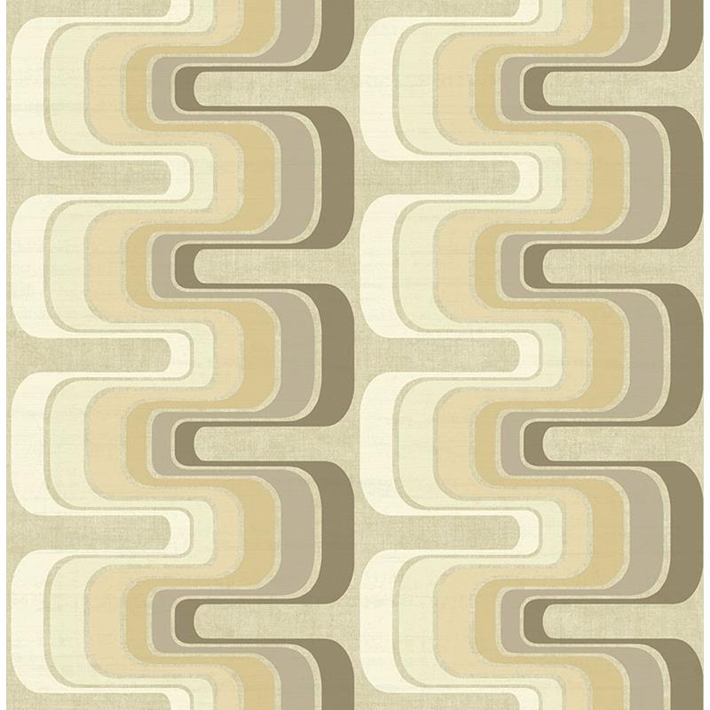 Buy RL60305 Retro Living Brown Oval by Seabrook Wallpaper