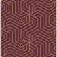 Looking RZS4527 Rachel Zoe Burgundy Ramsey Peel and Stick Wallpaper Taupe by NuWallpaper