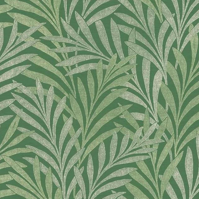 Select HC7501 Handcrafted Naturals Tea Leaves Stripe Green by Ronald Redding Wallpaper