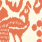 Sample 2435-45WP Bali Ii, Orange on Off White by Quadrille Wallpaper