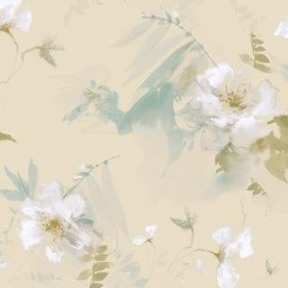 Select IM40102 Impressionist White Floral by Seabrook Wallpaper