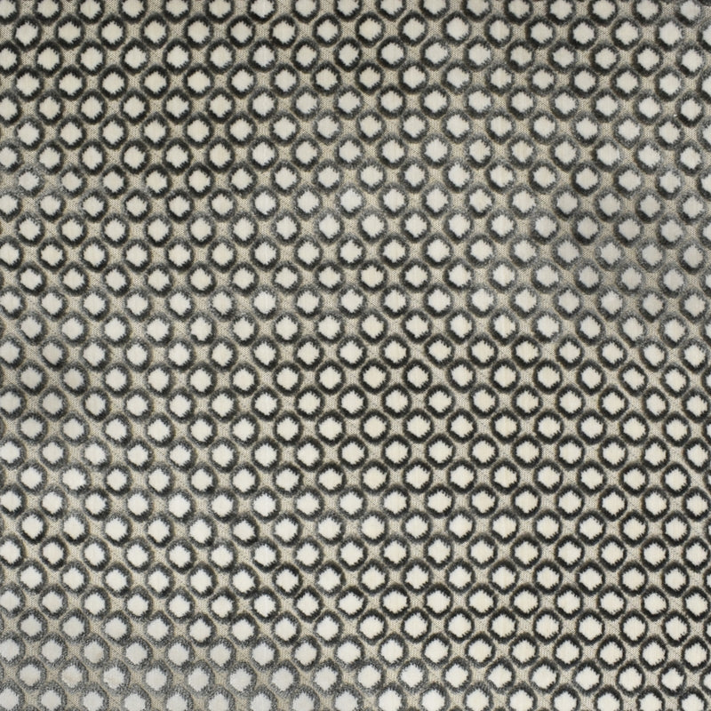 Acquire S2569 Charcoal Gray Dot Greenhouse Fabric