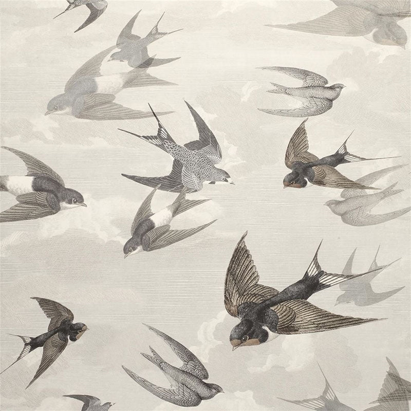 View PJD6003/02 Chimney Swallows Dusk by Designer Guild Wallpaper