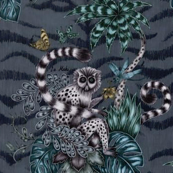 Find F1211/01 Lemur Velvet Animal/Insect by Clarke And Clarke Fabric