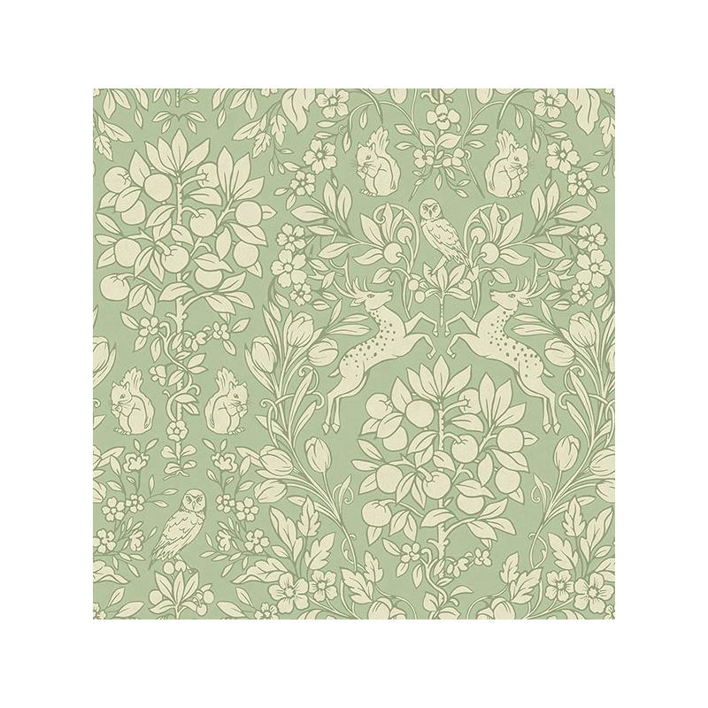 Sample M1688 Archive Collection, Richmond Sage Floral Wallpaper by Brewster