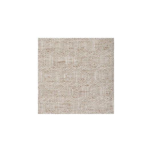 View S3902 Natural Neutral Medallion Greenhouse Fabric