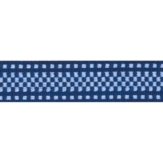 73652 | Marta Tape, Chambray  Navy - Schumacher Fabric