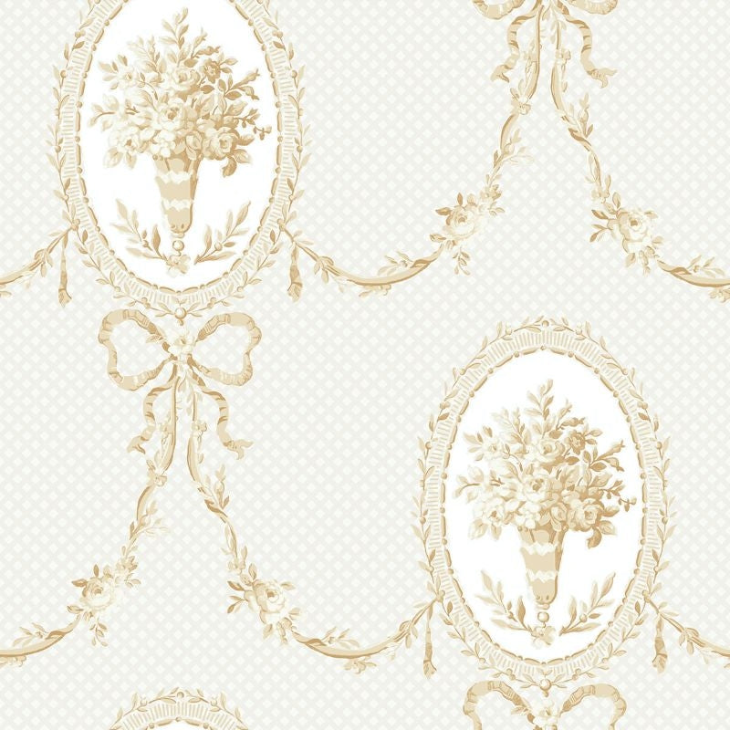Acquire HC82007 Mod Chic Monogrammed by Wallquest Wallpaper