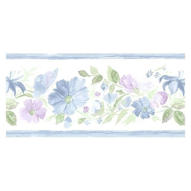 Shop PR79660 Floral Prints 2 Blue Small Floral Wallpaper by Norwall Wallpaper