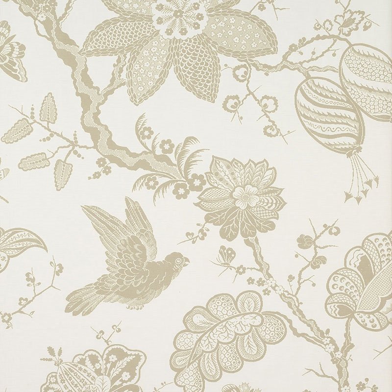 Purchase sample of 174372 Bali Vine, Sandstone by Schumacher Fabric