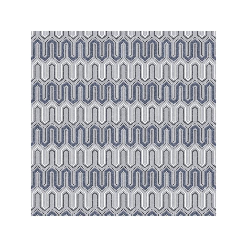 Sample GX37611 Geometrix, Blue Zig Zag Wallpaper by Norwall